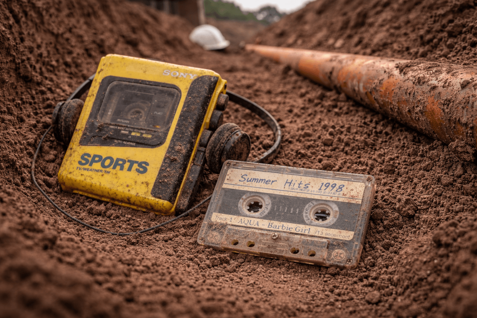 Walkman + tape "Summer Hits 1998"